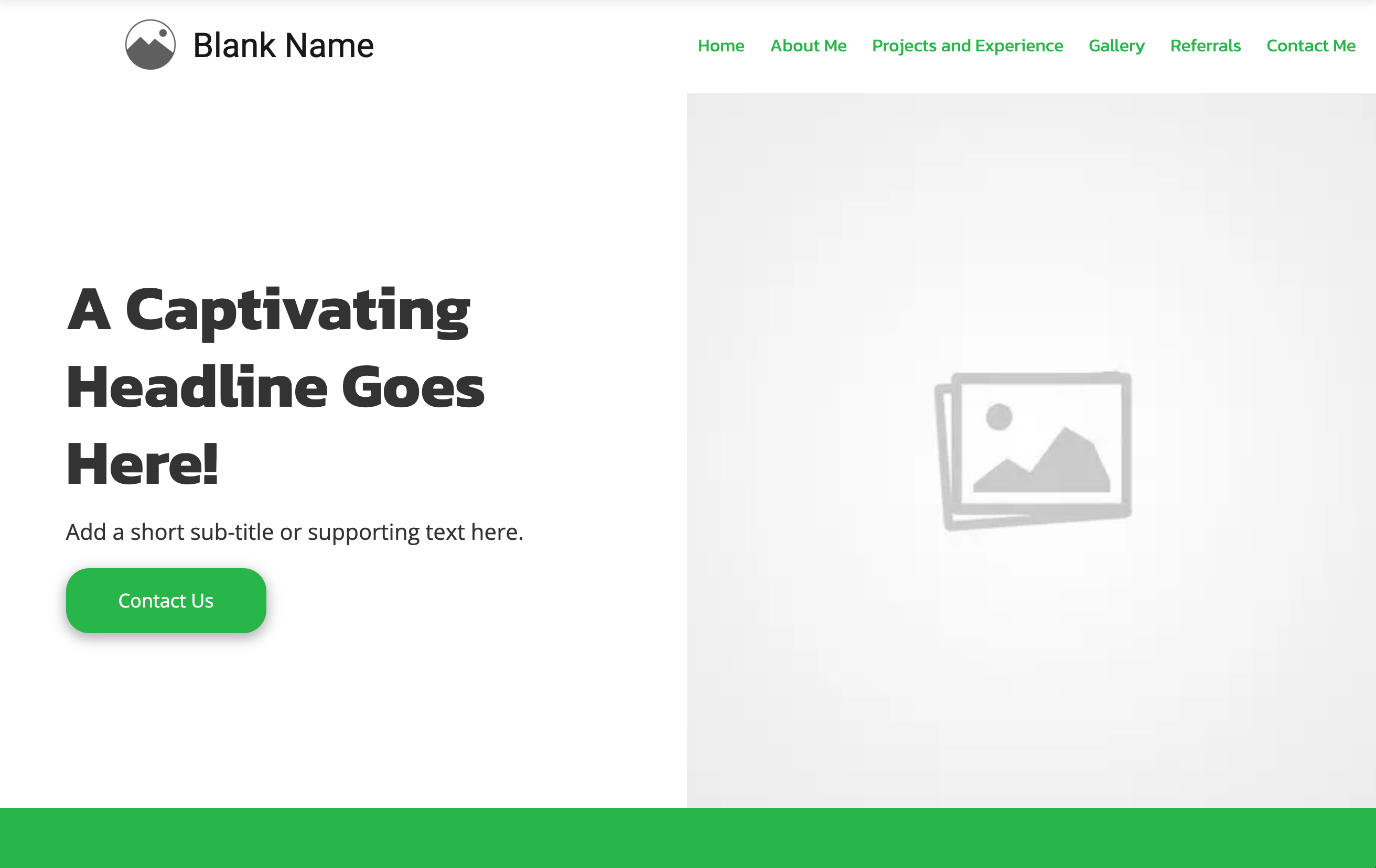 *Blank* Portfolio Website